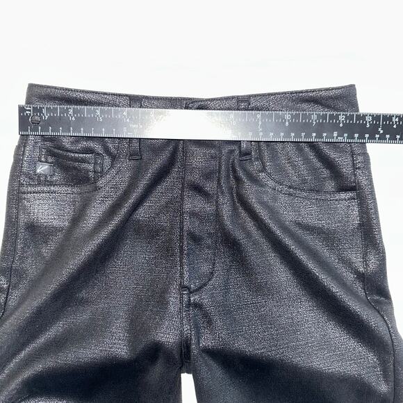 KanCan Jeans Carly Black Faux Leather Super Skinny Pants – Size 3/25 - Picture 13 of 15